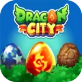 Dragon City MOD APK logo – Fantasy dragon breeding and city-building simulation game for Android